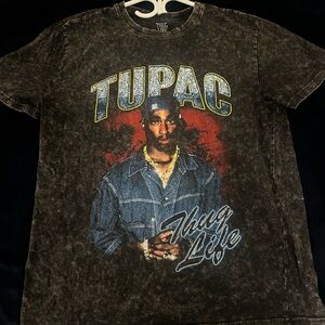 Thug Life Graphic Tee in Black